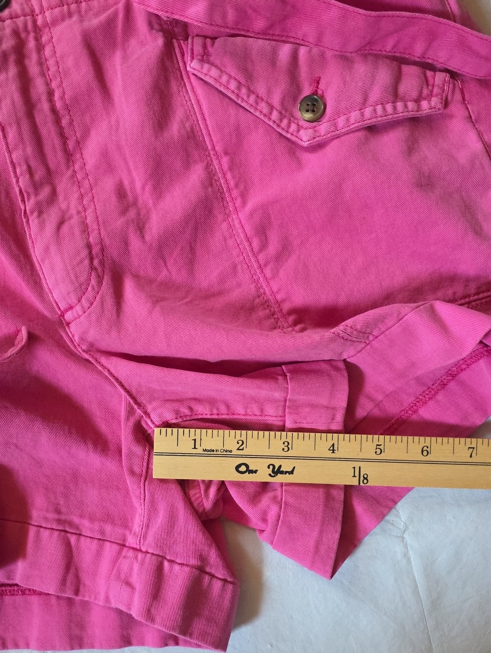 Old Navy Women's Tie-Waist 4" Cargo High Rise Shorts Pink M - Picture 10 of 11